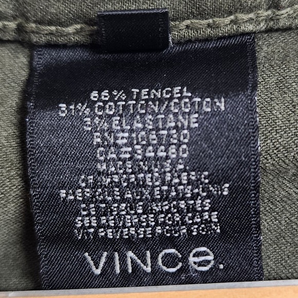 VINCE | Green Contoured Stitching Skinny Jeans, Size 27 - Picture 4 of 8